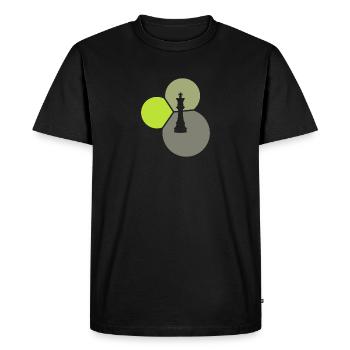 Echeceau de stratégie Échec et mat - T-shirt Premium bio Homme - noir - Devant - Nico (187cm)