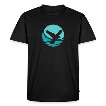 Flock of Birds Wings Flying - Men's Premium Organic T-Shirt - black - Front - Nico (187cm)