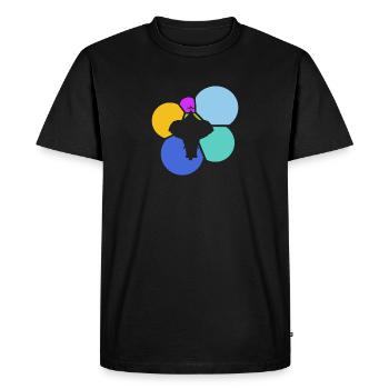 Chapiteau de cirque cirque des éléphants - T-shirt Premium bio Homme - noir - Devant - Nico (187cm)