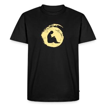 Sewing Thread Crochet - Men's Premium Organic T-Shirt - black - Front - Nico (187cm)