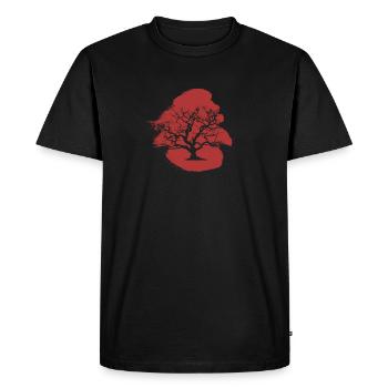 Horticulture Botanique Fleur - T-shirt Premium bio Homme - noir - Devant - Nico (187cm)