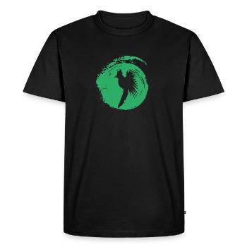 Drôle Calopsitte Drôle - T-shirt Premium bio Homme - noir - Devant - Nico (187cm)