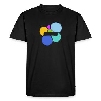 Autobus Autobus scolaire Chauffeur d’autobus - T-shirt Premium bio Homme - noir - Devant - Nico (187cm)