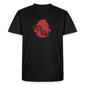 Biologie Zoologie biologique - T-shirt Premium bio Homme - noir - Devant - Nico (187cm)