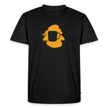 Grain de café Caféine Café - T-shirt Premium bio Homme - noir - Devant - Nico (187cm)
