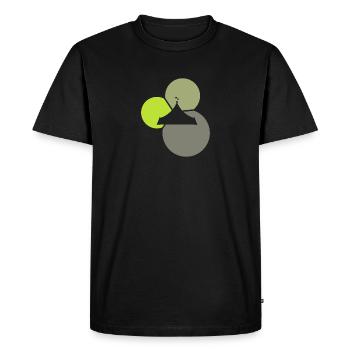 Chapiteau de cirque éléphant de cirque - T-shirt Premium bio Homme - noir - Devant - Nico (187cm)