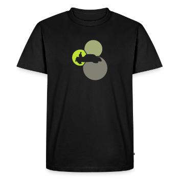 Mécanicien d’atelier Mécanicien - T-shirt Premium bio Homme - noir - Devant - Nico (187cm)
