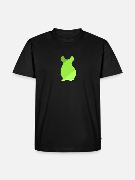 Chinchilla Mouse Chipmunk - Men's Premium Organic T-Shirt - black