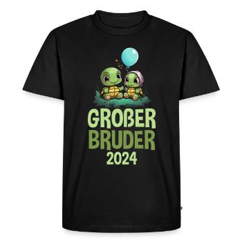 Big Brother 2024 Turtles Pregnancy - Men's Premium Organic T-Shirt - black - Front - Nico (187cm)