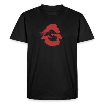 Grow Tree Japanese Art - Men's Premium Organic T-Shirt - black - Front - Nico (187cm)
