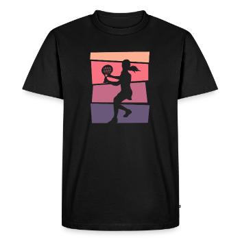 Padel Player Motif Padel Tennis Femmes - T-shirt Premium bio Homme - noir - Devant - Nico (187cm)
