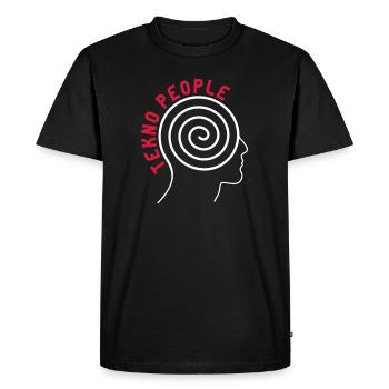 les gens tekno tête - T-shirt Premium bio Homme - noir - Devant - Nico (187cm)