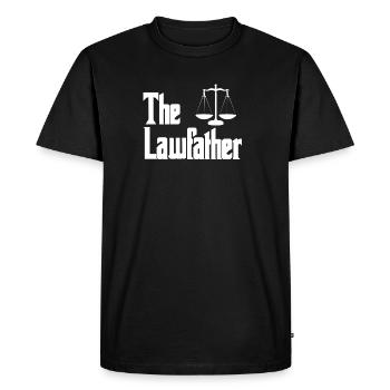 The Lawfather Jura Humor Lawyer - Men's Premium Organic T-Shirt - black - Front - Nico (187cm)