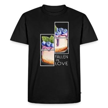 cheesecake blueberry cake cheesecake - Men's Premium Organic T-Shirt - black - Front - Nico (187cm)