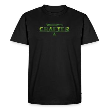 Bushcraft - Crafter - Männer Premium Bio T-Shirt - Schwarz - Vorne - Nico (187cm)