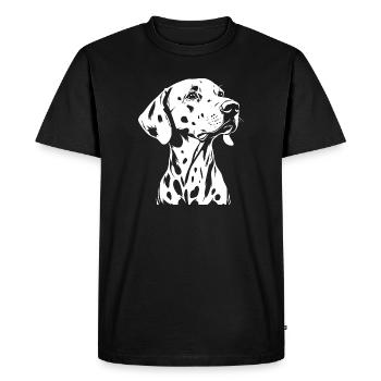 Dalmatiens - Fan de chien - T-shirt Premium bio Homme - noir - Devant - Nico (187cm)