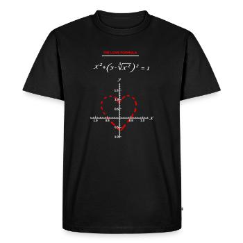 Math - The Love Formula T Shirt - T-shirt Premium bio Homme - noir - Devant - Nico (187cm)