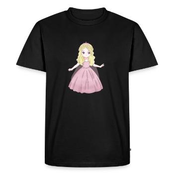 Princesse - T-shirt Premium bio Homme - noir - Devant - Nico (187cm)