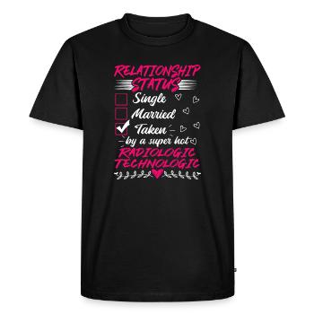 Drôle sa et sa technologie radiologique - T-shirt Premium bio Homme - noir - Devant - Nico (187cm)