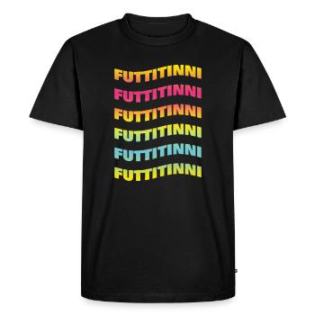 t-shirt futtitinni t-shirt Sicile Sicilienne - T-shirt Premium bio Homme - noir - Devant - Nico (187cm)