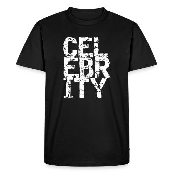 Typographie Rugueuse Urban Art - T-shirt Premium bio Homme - noir - Devant - Nico (187cm)