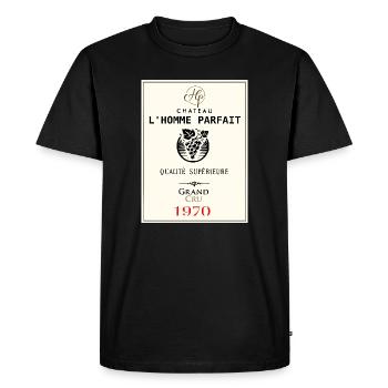 The perfect man - Men's Premium Organic T-Shirt - black - Front - Nico (187cm)