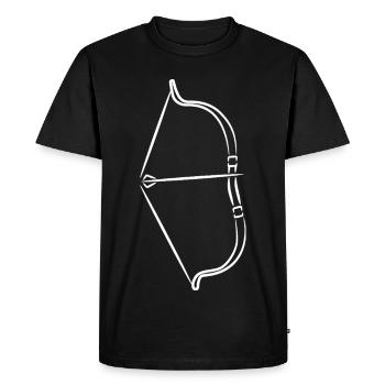 Bow and arrow - Men's Premium Organic T-Shirt - black - Front - Nico (187cm)