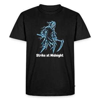 Midnight Skeleton Neon - Men's Premium Organic T-Shirt - black - Front - Nico (187cm)