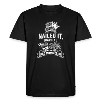 Bad Moms Club : Pas tout à fait parfait - T-shirt Premium bio Homme - noir - Devant - Nico (187cm)