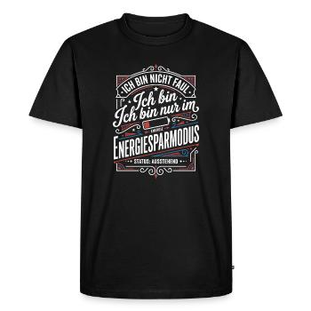 I'm in power saving mode - Men's Premium Organic T-Shirt - black - Front - Nico (187cm)