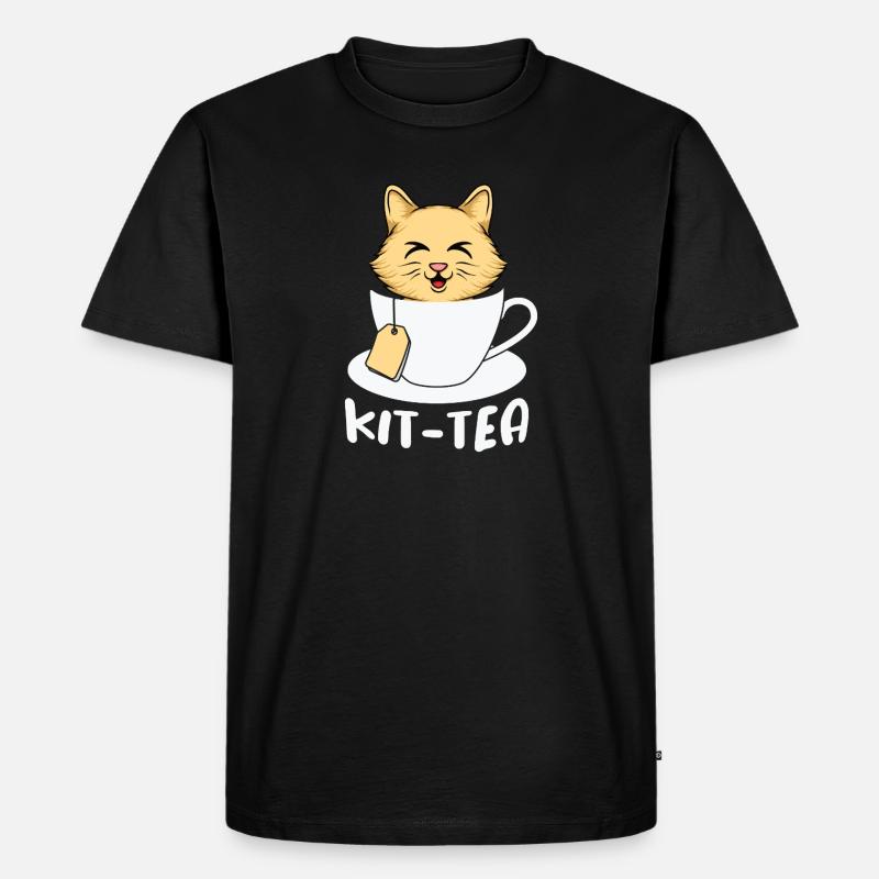 Kit Tea Time - Männer Premium Bio T-Shirt - Schwarz