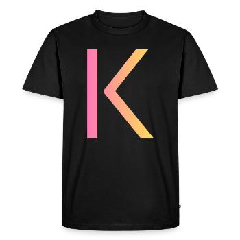 K - T-shirt Premium bio Homme - noir - Devant - Nico (187cm)