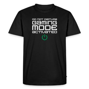 Gaming Mode Activated - Men's Premium Organic T-Shirt - black - Front - Nico (187cm)