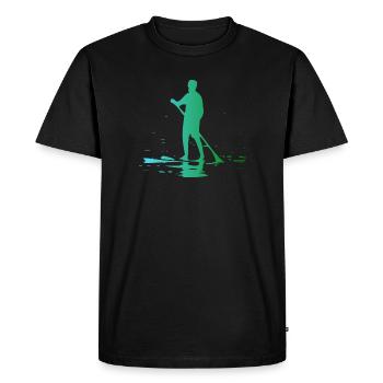 Stand up Paddle - T-shirt Premium bio Homme - noir - Devant - Nico (187cm)