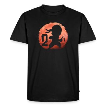 Little Ninja 2nd Birthday Boy 2 years old - Men's Premium Organic T-Shirt - black - Front - Nico (187cm)