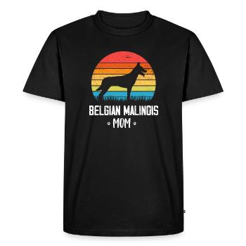 Berger belge malinois - T-shirt Premium bio Homme - noir - Devant - Nico (187cm)