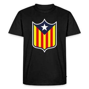 Armoiries de la Catalogne - T-shirt Premium bio Homme - noir - Devant - Nico (187cm)