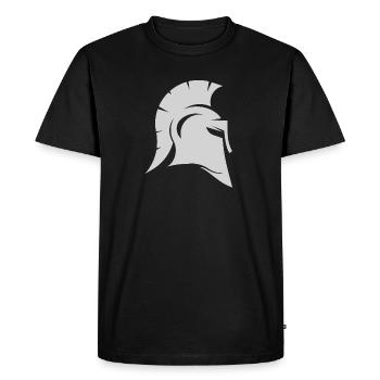 Casque gladiateur spartiate blanc. Spartan - T-shirt Premium bio Homme - noir - Devant - Nico (187cm)