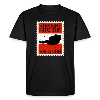 Austria Flag Austria Austrian Flag AT - Men's Premium Organic T-Shirt - black - Front - Nico (187cm)
