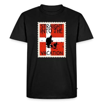 Drapeau du Danemark Scandinavie Drapeau du Danemark Voyage - T-shirt Premium bio Homme - noir - Devant - Nico (187cm)