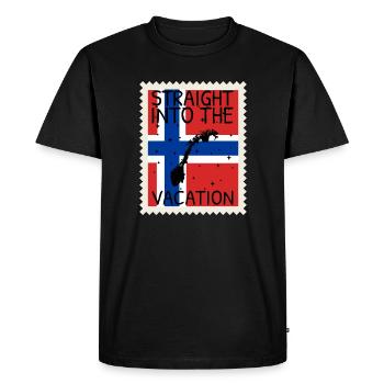 Drapeau de la Norvège Scandinavie Drapeau norvégien - T-shirt Premium bio Homme - noir - Devant - Nico (187cm)
