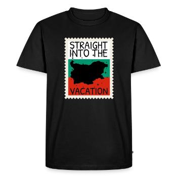 Drapeau de la Bulgarie Drapeau bulgare Sables d’or - T-shirt Premium bio Homme - noir - Devant - Nico (187cm)