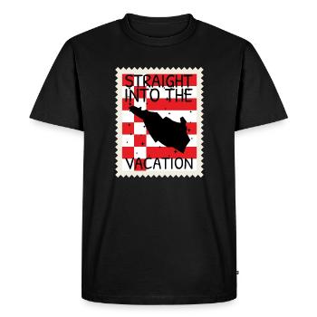 Drapeau de Brême Drapeau de Brême - T-shirt Premium bio Homme - noir - Devant - Nico (187cm)