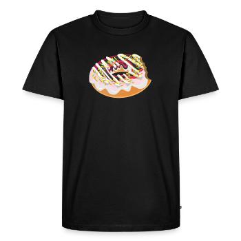 Donut Donut cadeau drôle - T-shirt Premium bio Homme - noir - Devant - Nico (187cm)