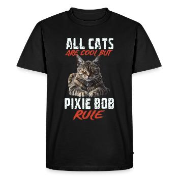 Bob Pixie - T-shirt Premium bio Homme - noir - Devant - Nico (187cm)