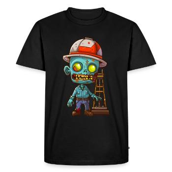 Oil Rig Worker Halloween - Men's Premium Organic T-Shirt - black - Front - Nico (187cm)