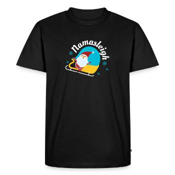 Namasleigh Père Noël Traîneau Cadeau de Noël - T-shirt Premium bio Homme - noir - Devant - Nico (187cm)