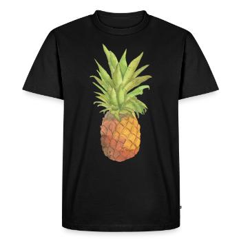 Ananas - T-shirt Premium bio Homme - noir - Devant - Nico (187cm)