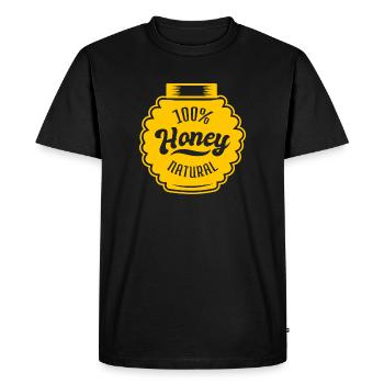 Beekeeping Honey Beekeeper Bee Honey Shirt Saying - Men's Premium Organic T-Shirt - black - Front - Nico (187cm)
