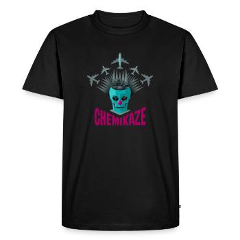 chemikaze - T-shirt Premium bio Homme - noir - Devant - Nico (187cm)